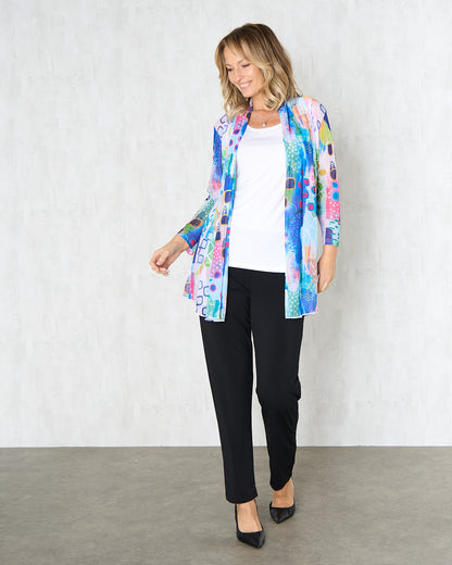 Naomi Mesh Jacket - Watercolour Pastel