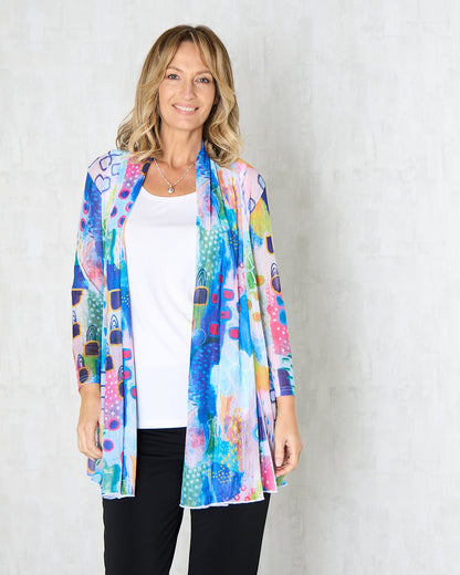 Naomi Mesh Jacket - Watercolour Pastel