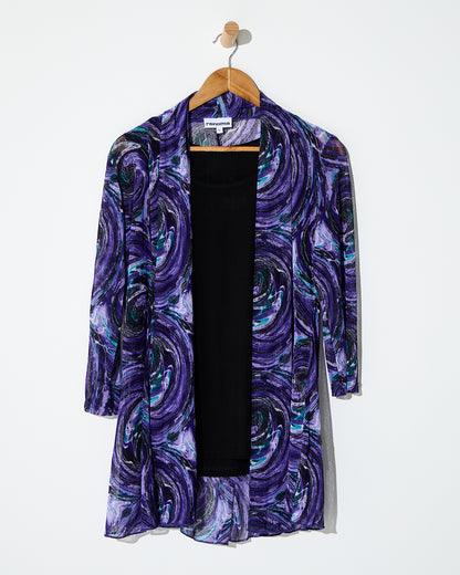 Naomi Mesh Jacket - Purple Swirl