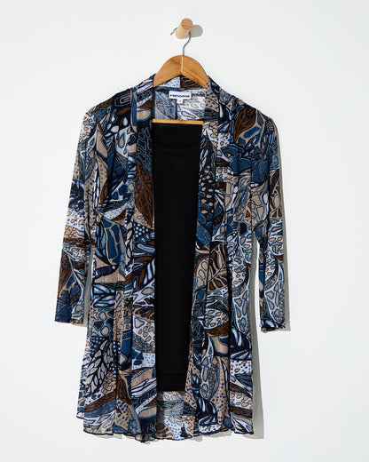 Naomi Mesh Jacket - Denim Tan Butterfly