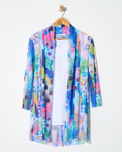 Naomi Mesh Jacket - Watercolour Pastel