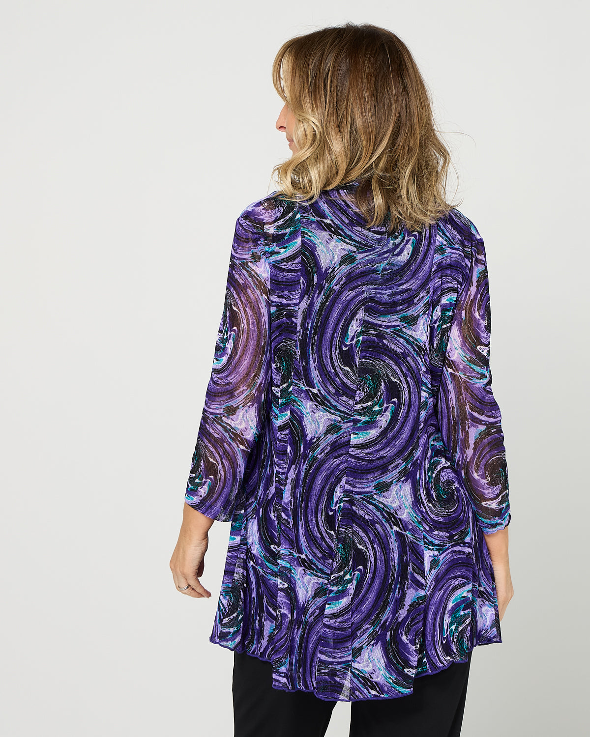 Naomi Mesh Jacket - Purple Swirl
