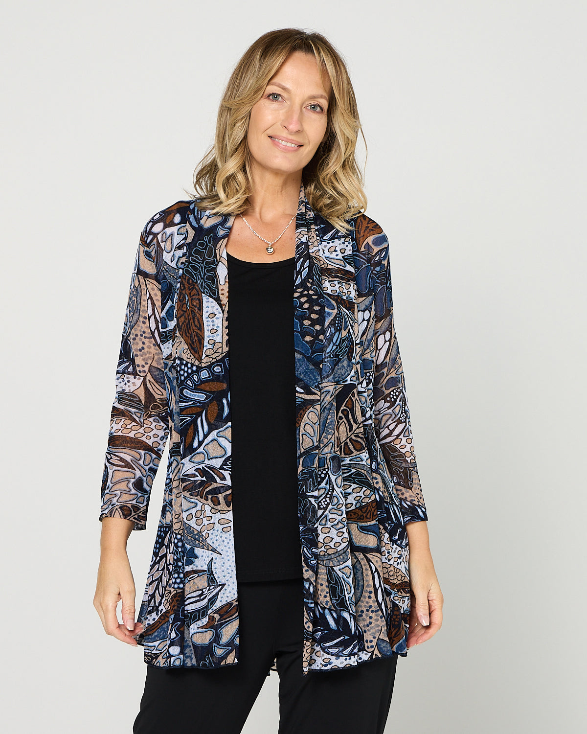 Naomi Mesh Jacket - Denim Tan Butterfly