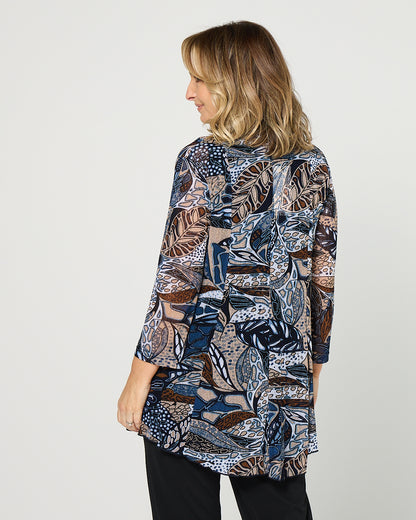 Naomi Mesh Jacket - Denim Tan Butterfly