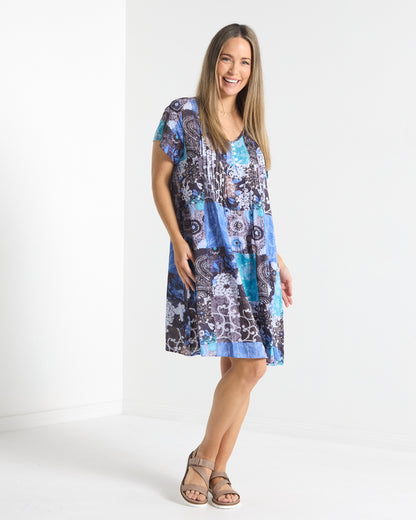 Hayes Dress - Blue Tide