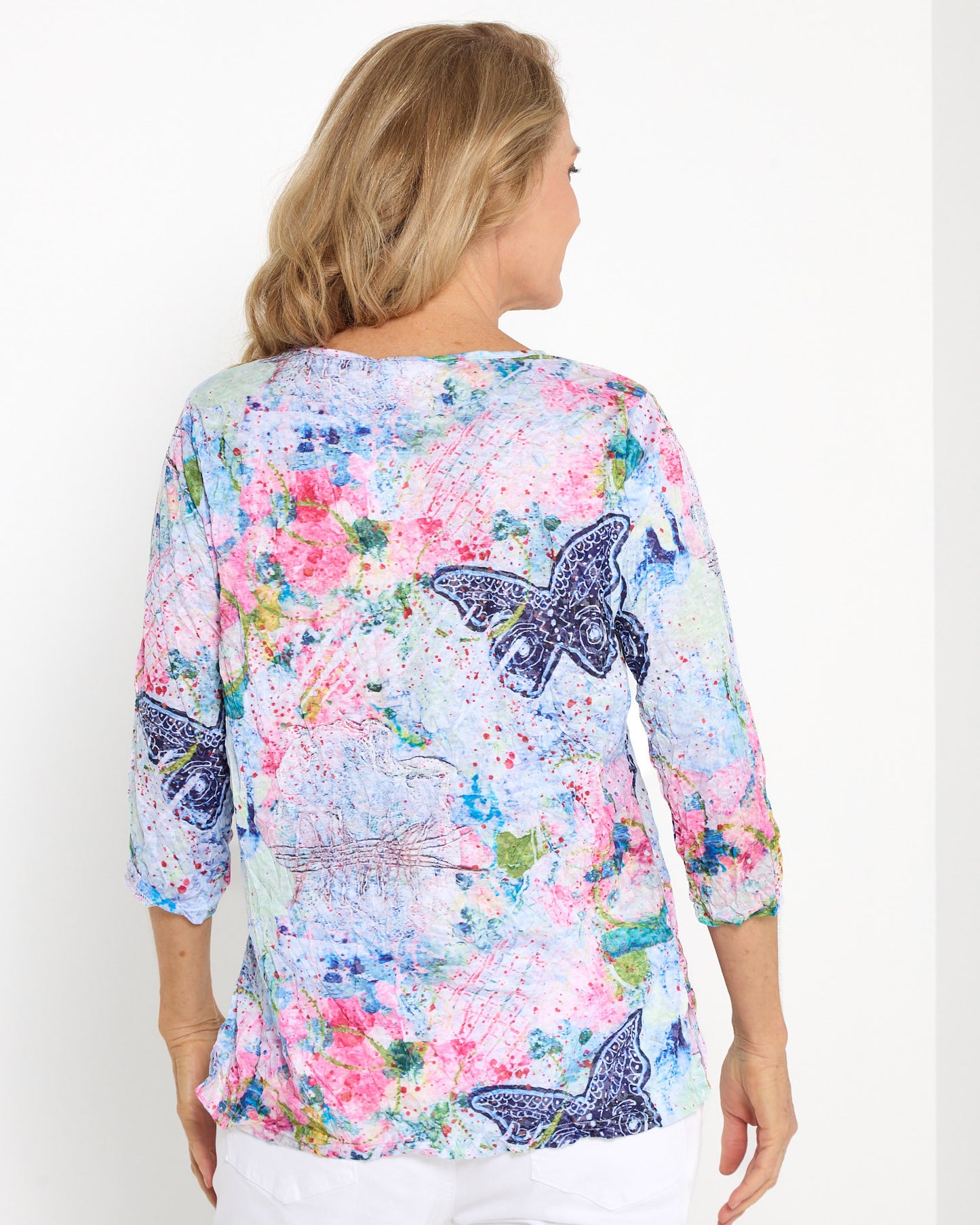 Grace Top - Watercolour Butterfly