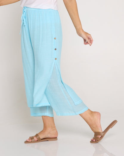 Liana Cropped Pants - Baby Blue