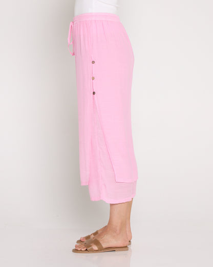 Liana Cropped Pant - Baby Pink