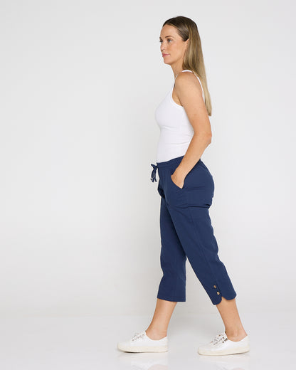Danny Capri Pants - Navy