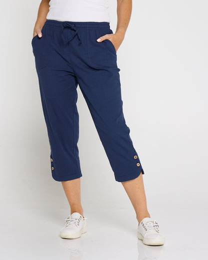 Danny Capri Pants - Navy