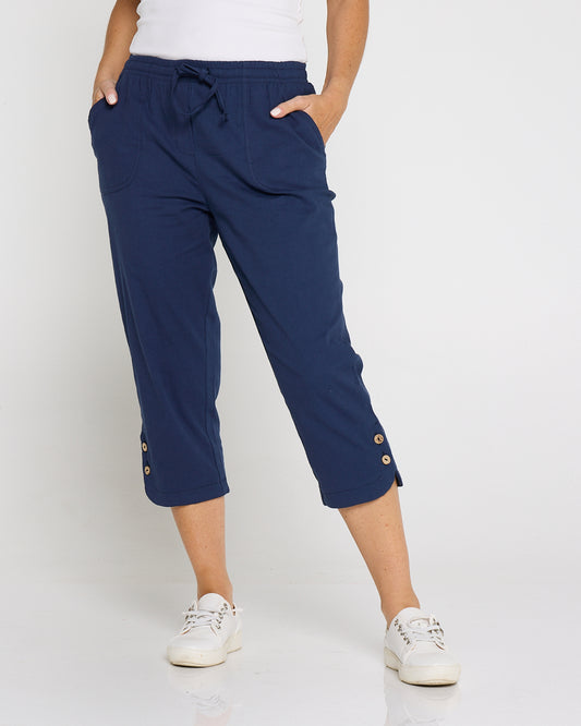 Danny Capri Pants - Navy