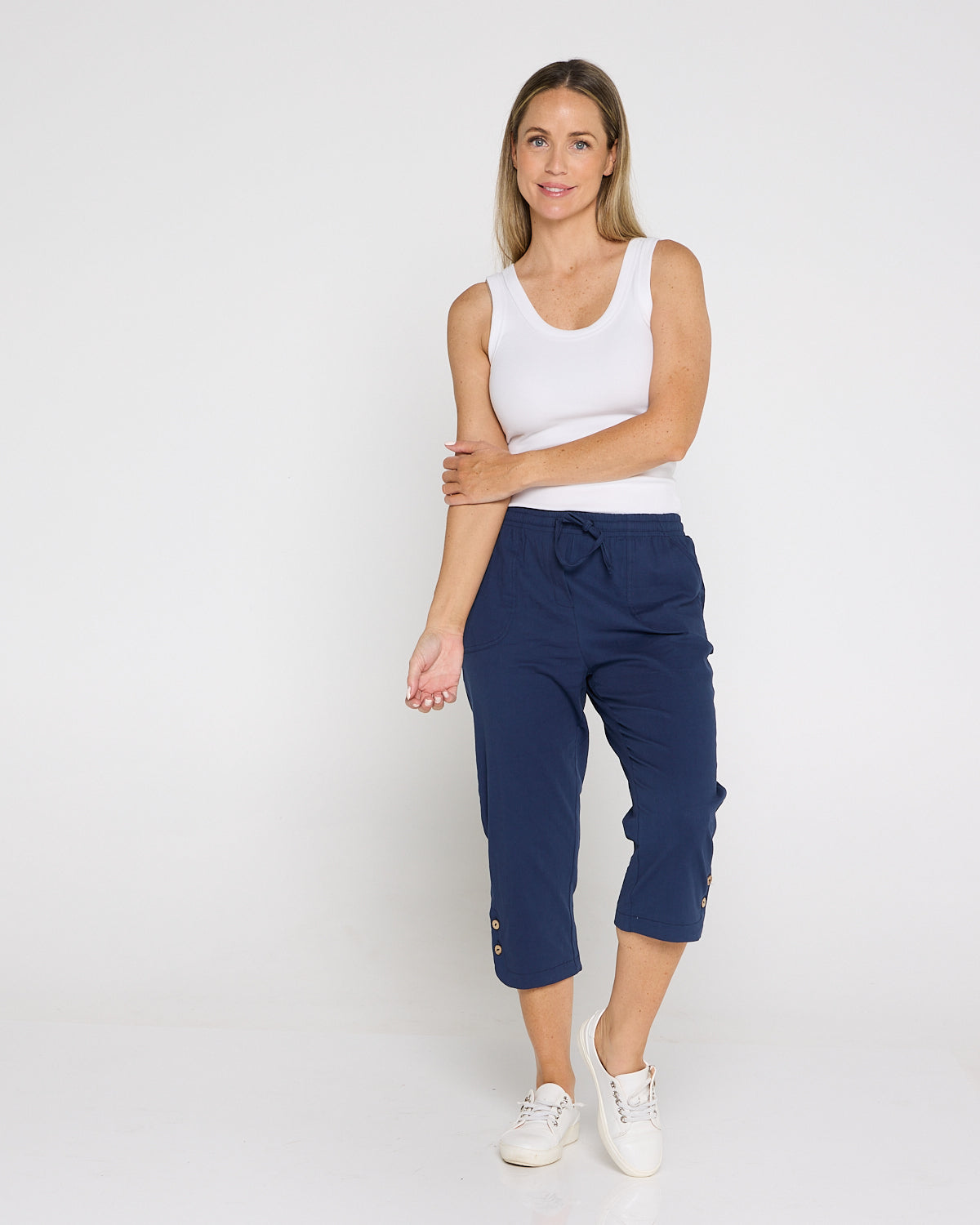 Danny Capri Pants - Navy