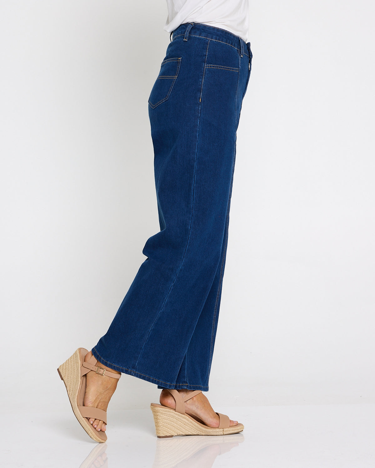 Brooklyn Wide Leg Jeans - Indigo