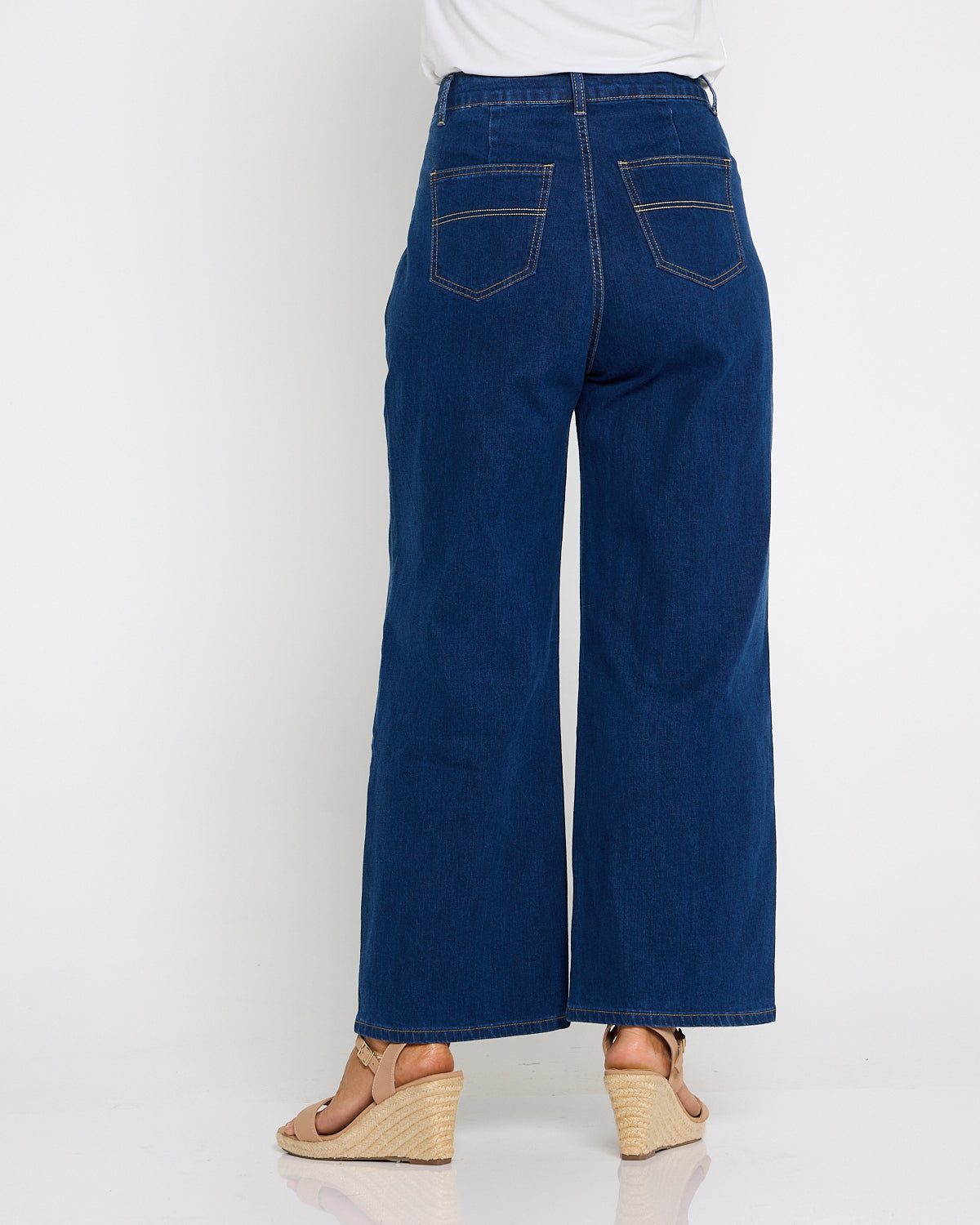 Brooklyn Wide Leg Jeans - Indigo