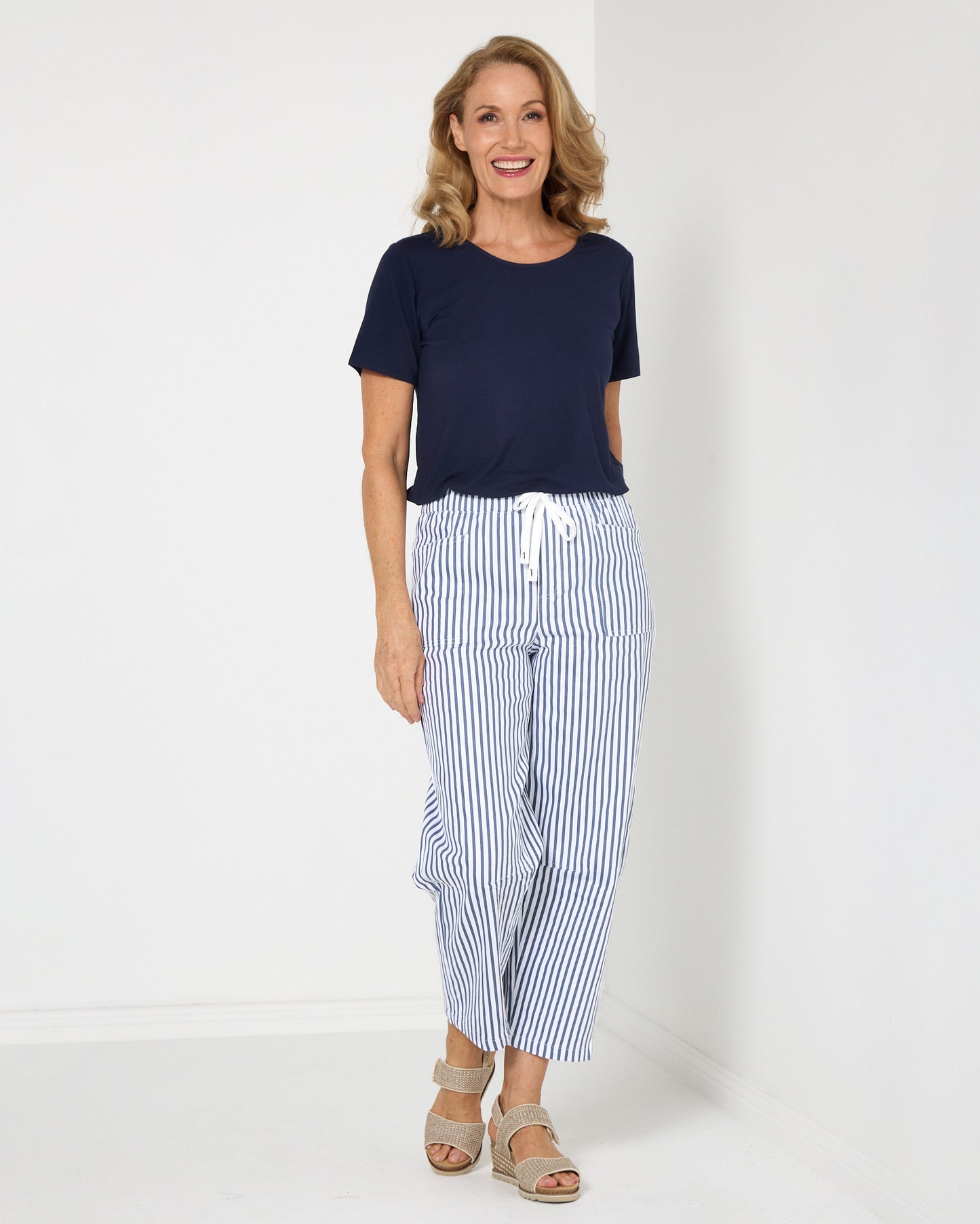 Soho Pants - Denim Stripe