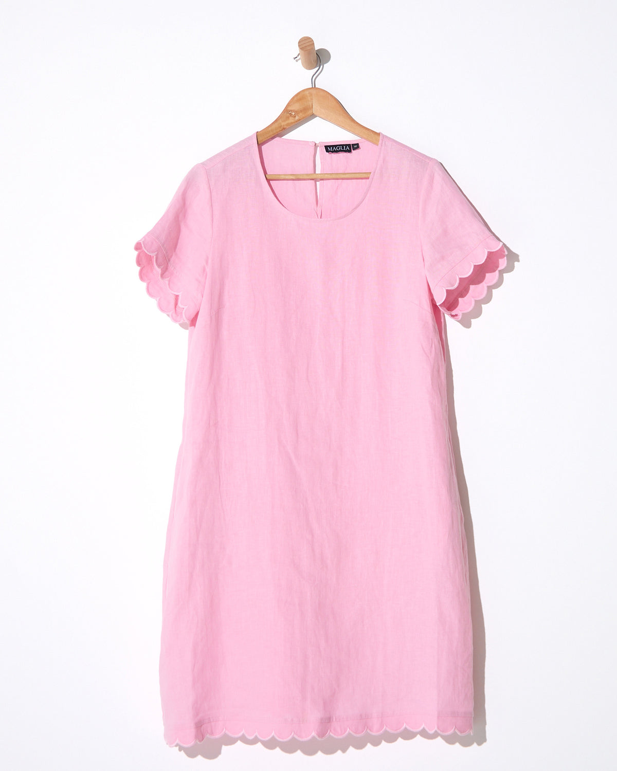 Lux Amalfi Linen Dress - Pink