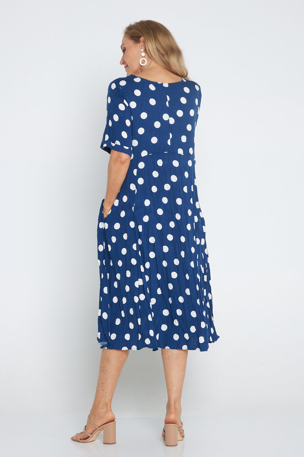 Waterhouse Dress - Navy Spot