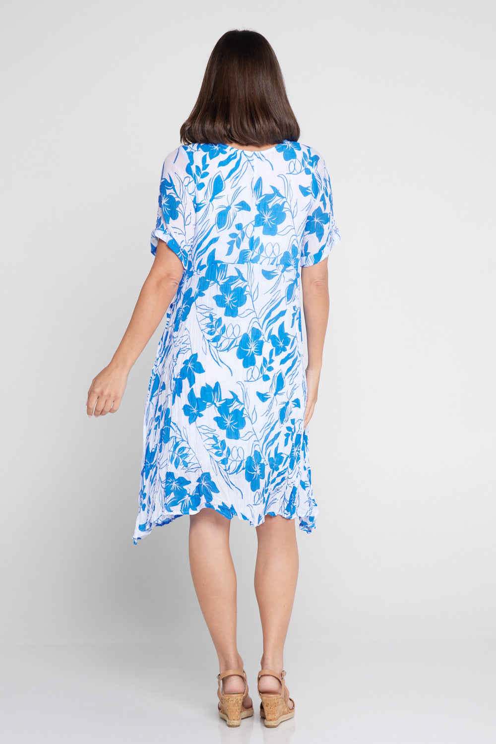 Waterhouse Petite Dress - Blue/White