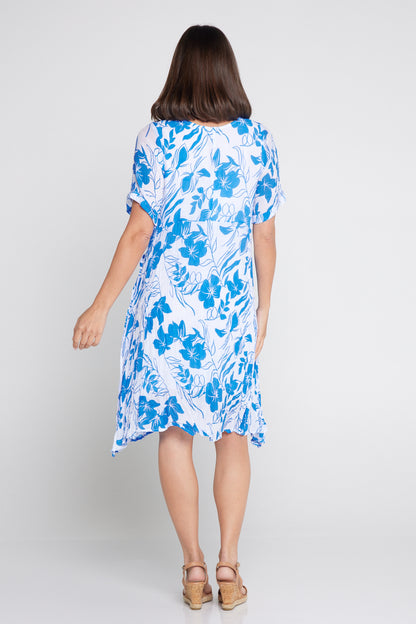 Waterhouse Petite Dress - Blue/White