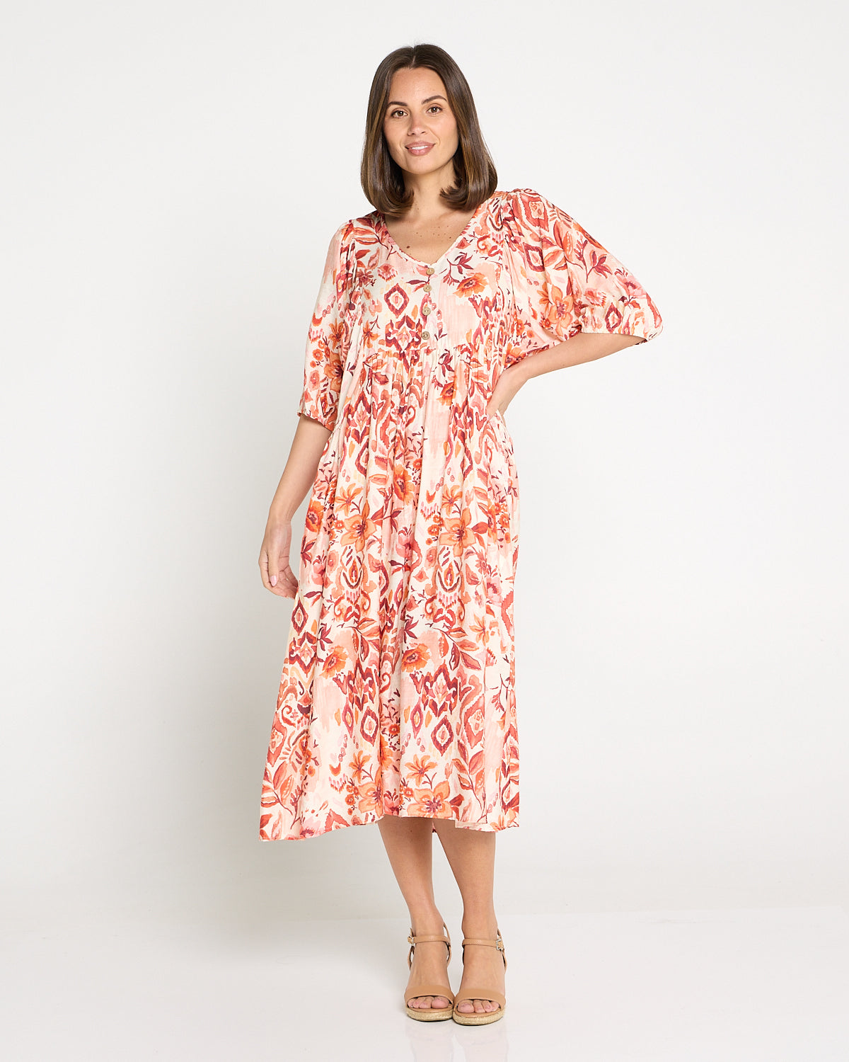 Sabina Dress - Sunset Floral