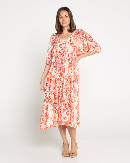 Sabina Dress - Sunset Floral