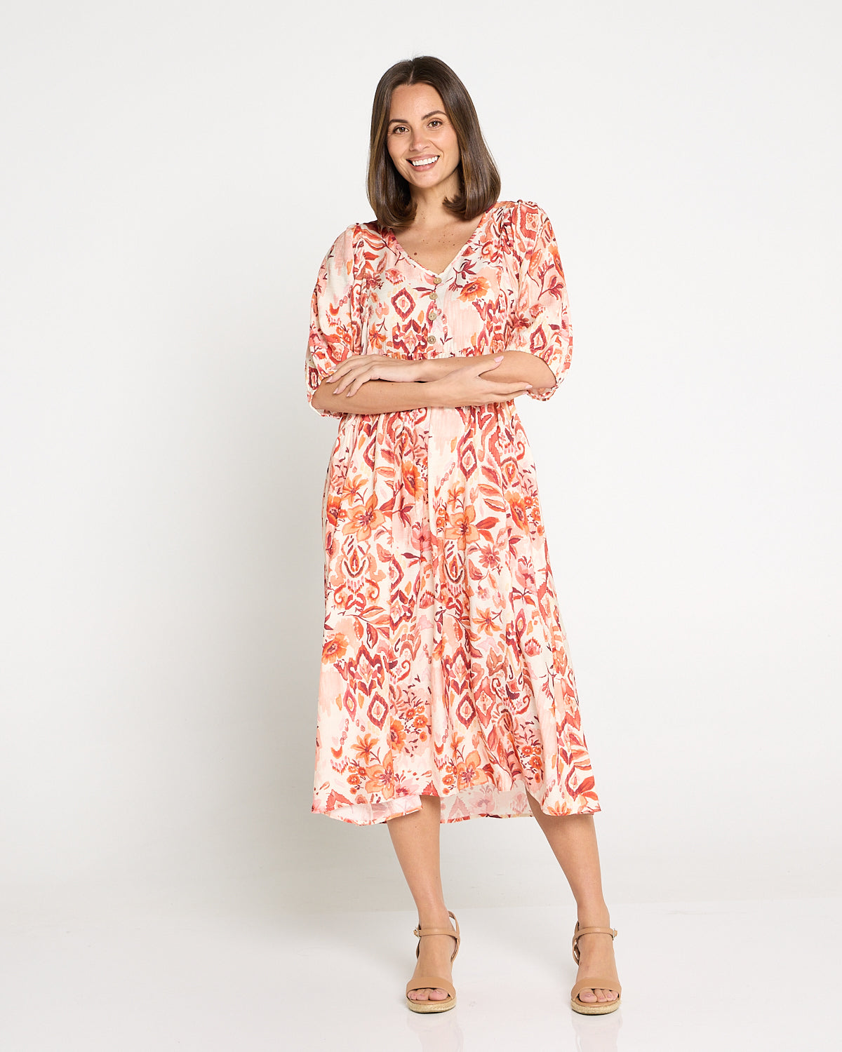 Sabina Dress - Sunset Floral