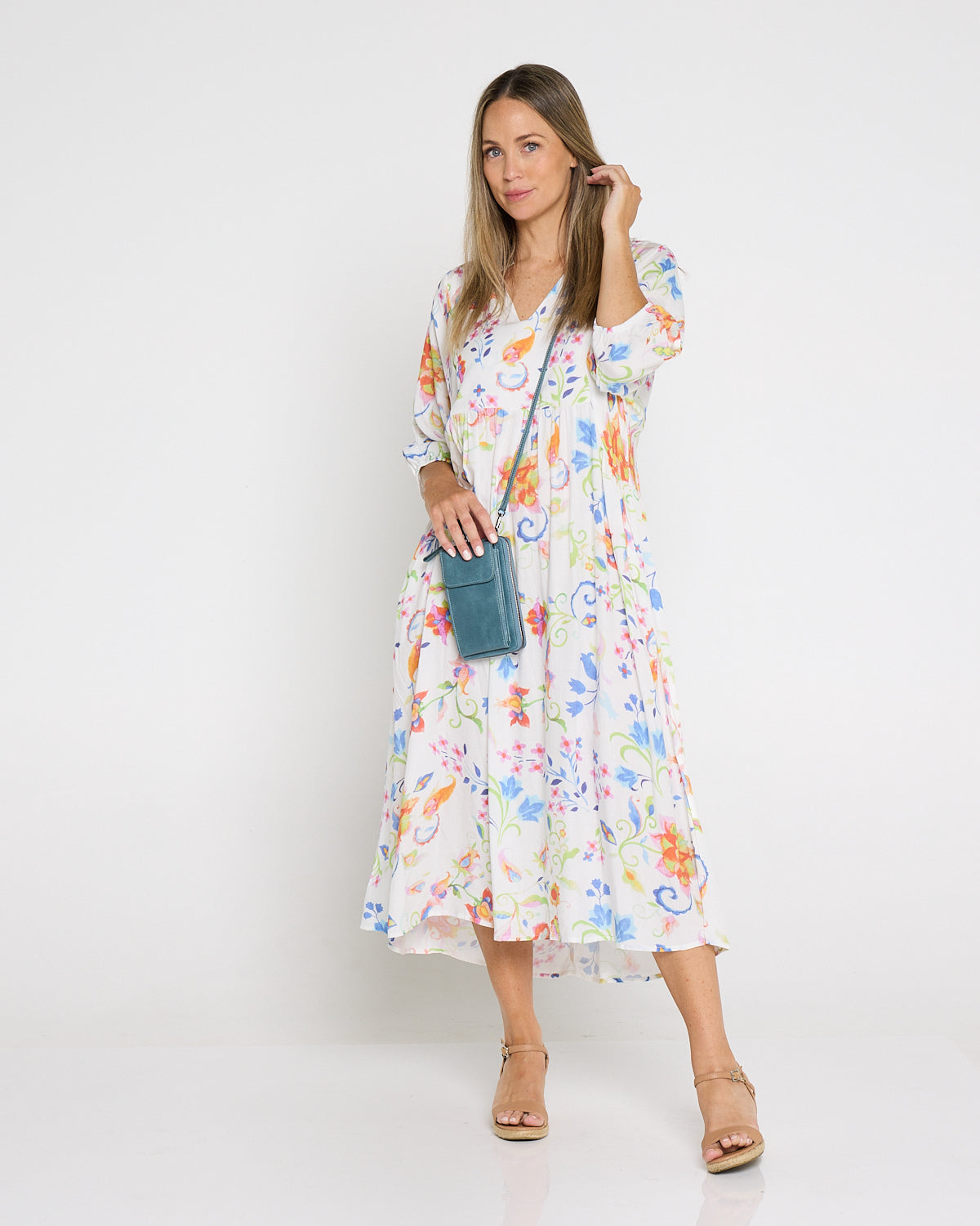 Phone Holder Purse - Blue