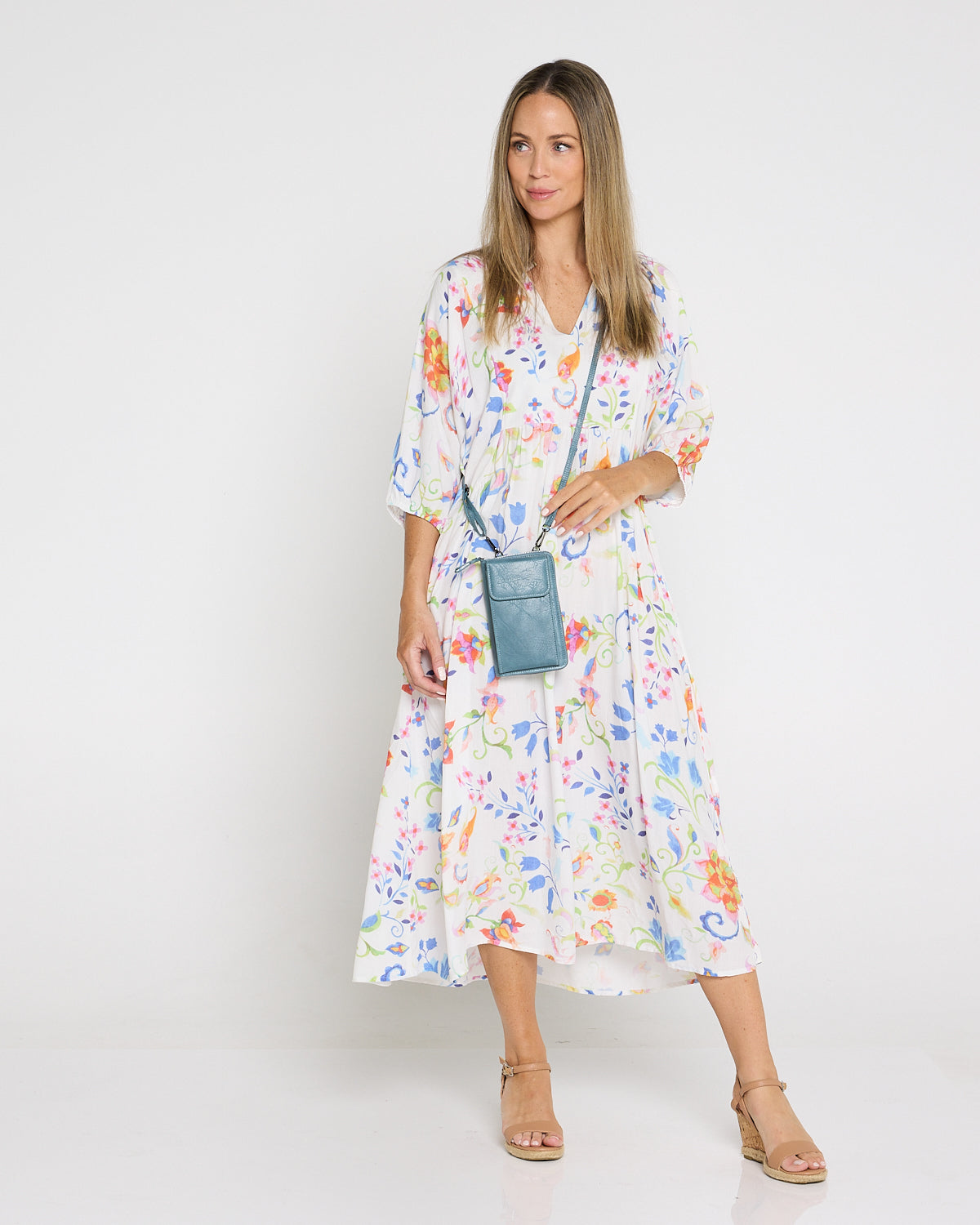 Phone Holder Purse - Blue