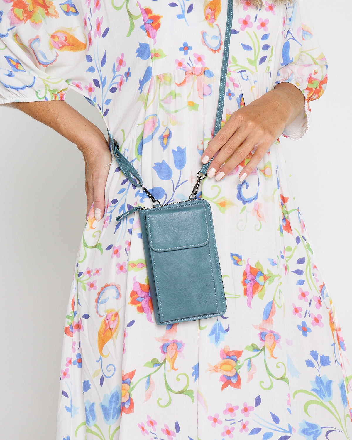 Phone Holder Purse - Blue