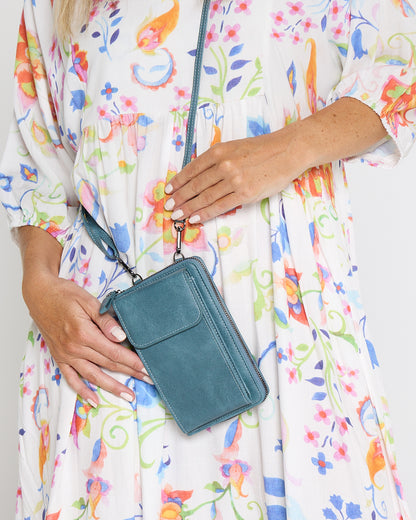 Phone Holder Purse - Blue