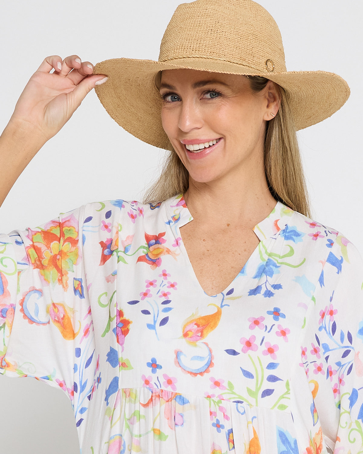 Callie Panama Raffia Hat