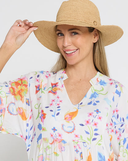 Callie Panama Raffia Hat