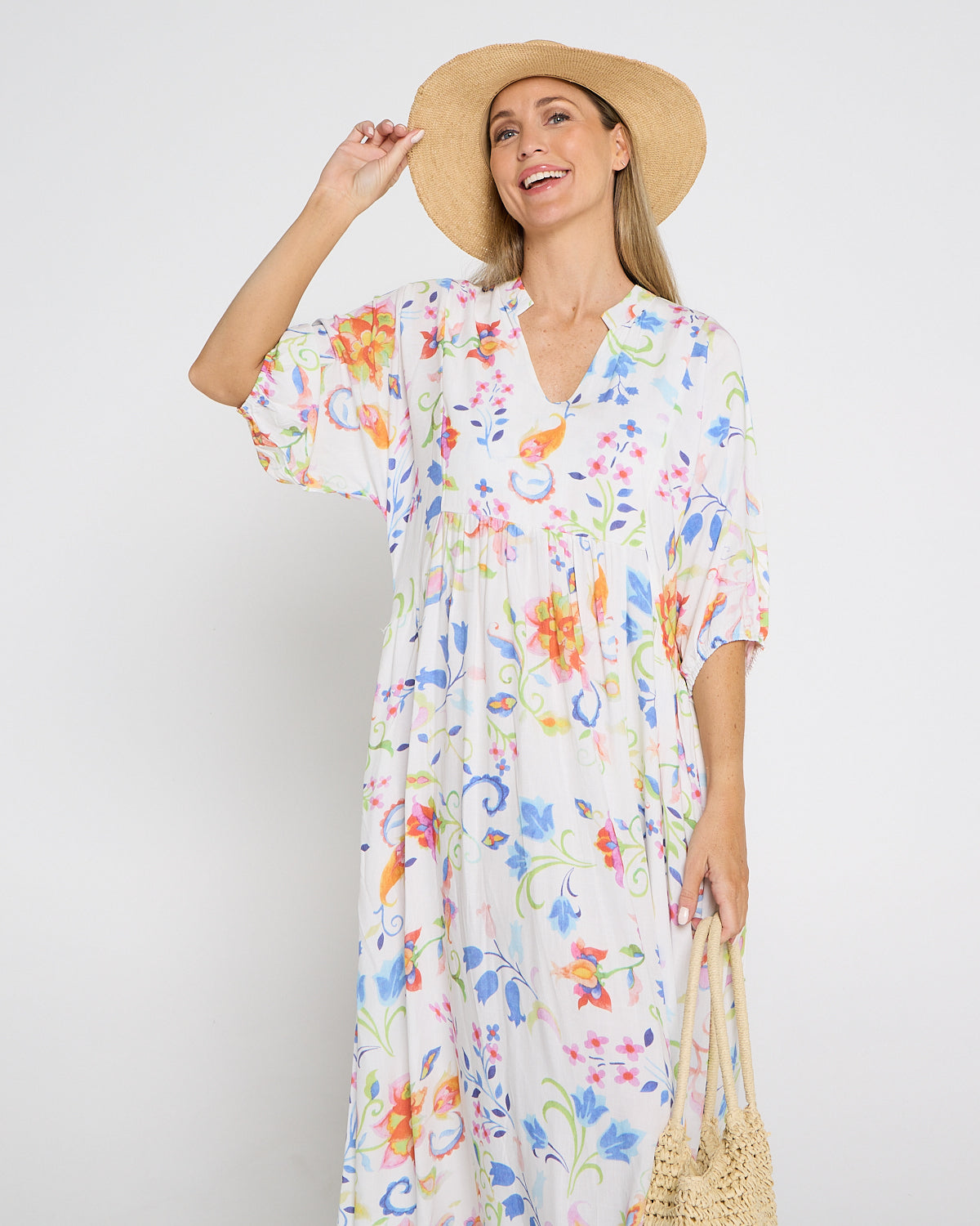 Callie Panama Raffia Hat