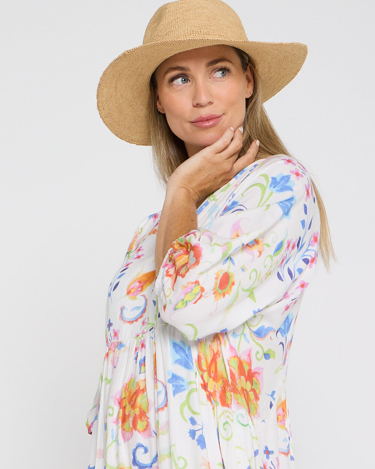 Callie Panama Raffia Hat