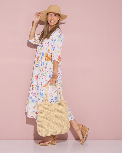 Callie Panama Raffia Hat