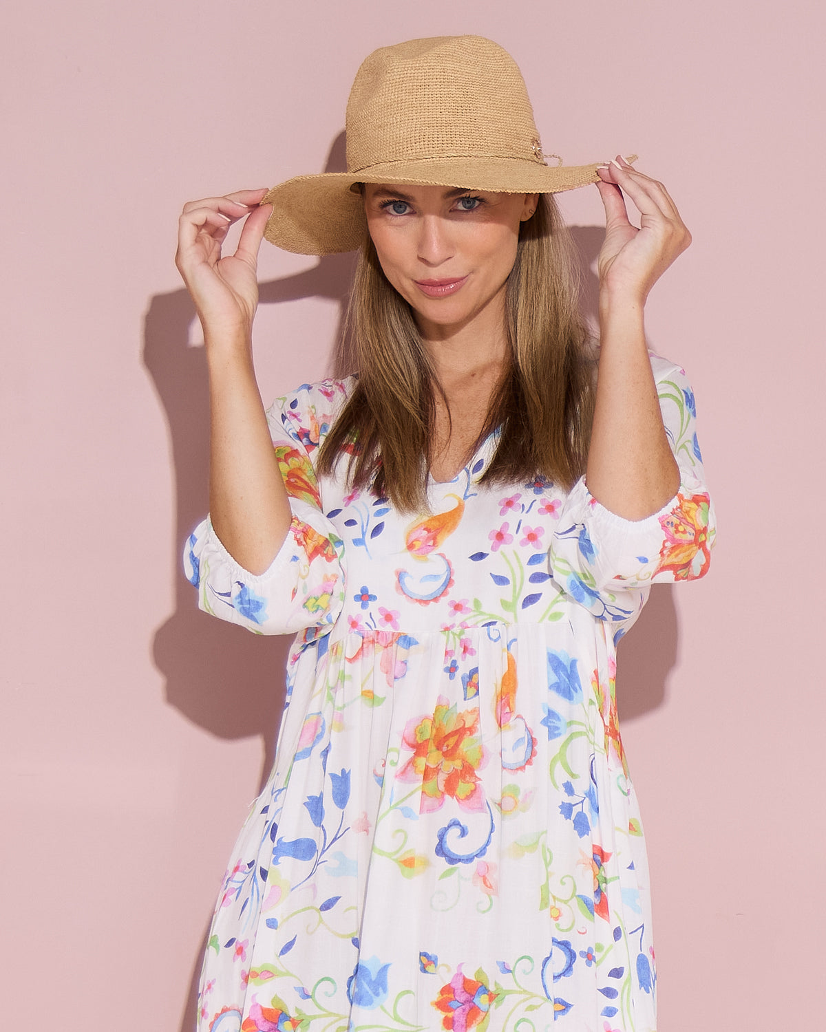 Callie Panama Raffia Hat