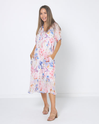 Birralee Dress - Blossom Watercolour
