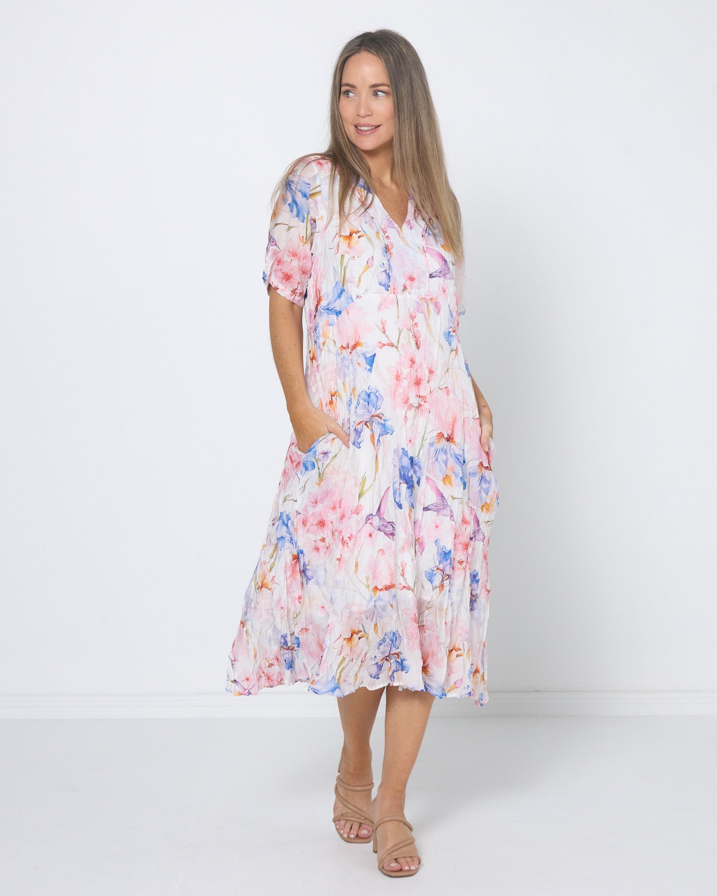 Birralee Dress - Blossom Watercolour