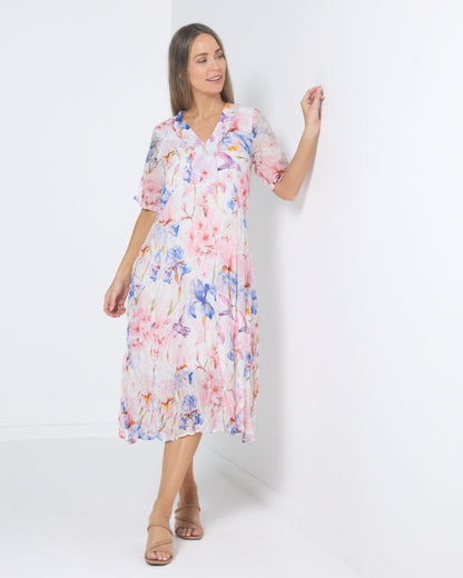 Birralee Dress - Blossom Watercolour
