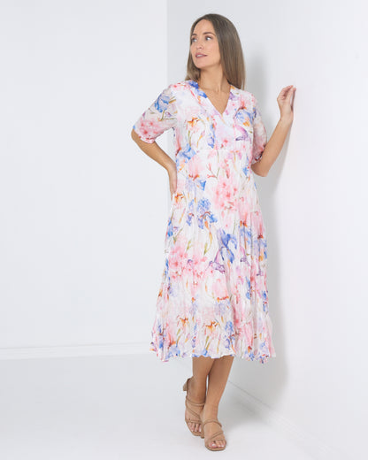 Birralee Dress - Blossom Watercolour