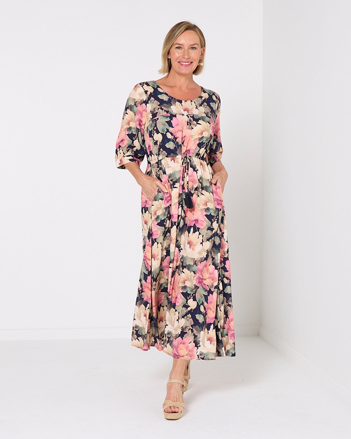Sara Dress - Autumn Floral