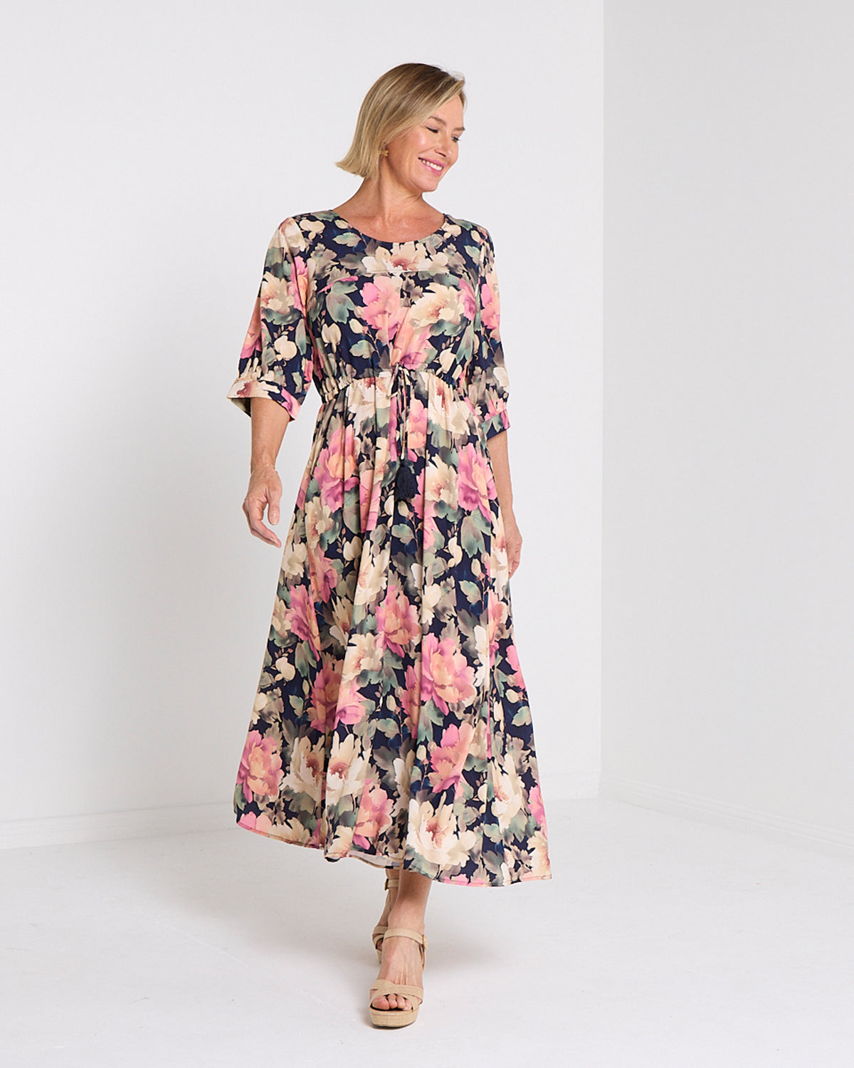 Sara Dress - Autumn Floral