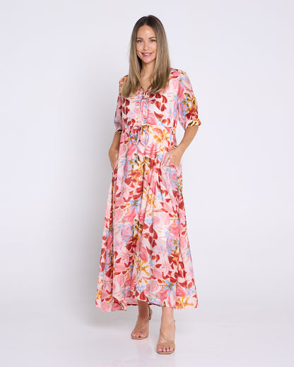 Marielle Maxi Dress - Sunset Tropical