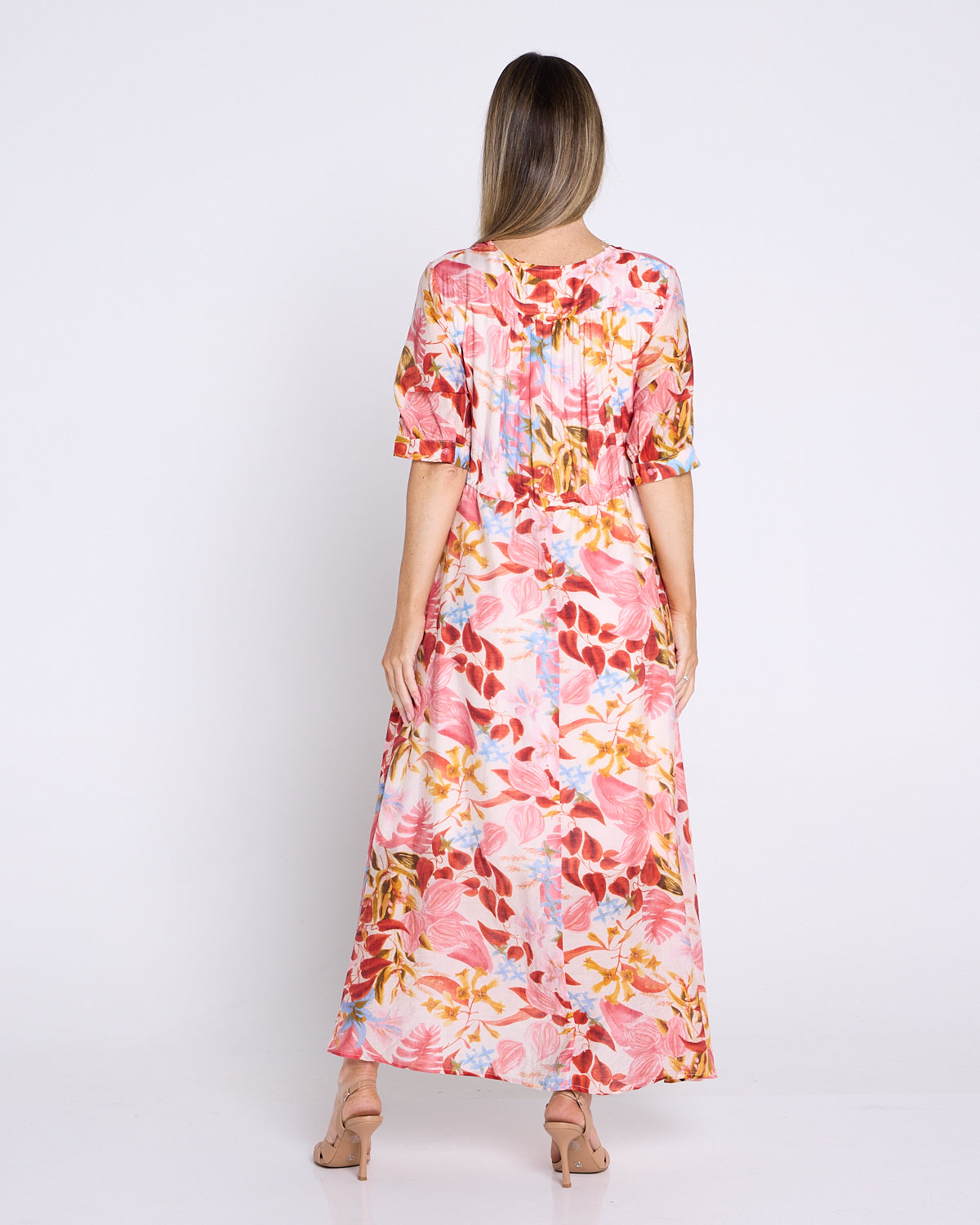 Marielle Maxi Dress - Sunset Tropical