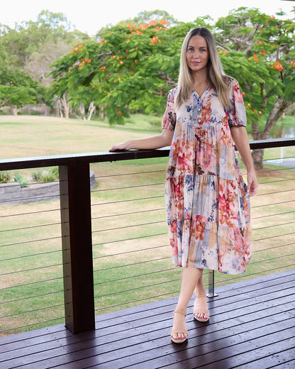 Taryn Dress - Dusky Rose