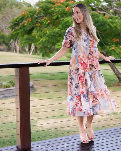 Taryn Dress - Dusky Rose