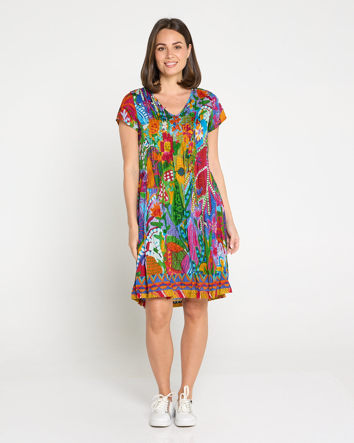Ipanema Easy Fit Cotton Dress - Bright Multi