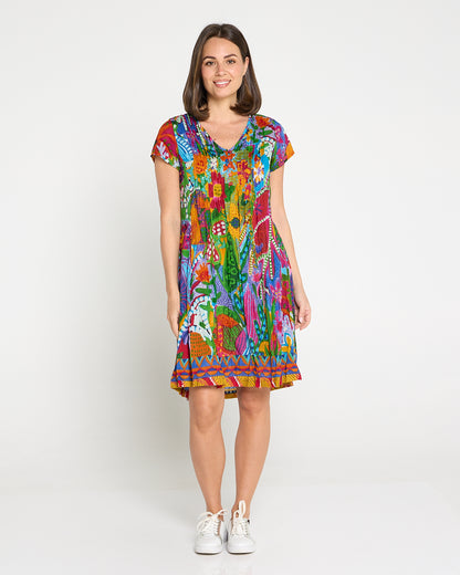 Ipanema Easy Fit Cotton Dress - Bright Multi