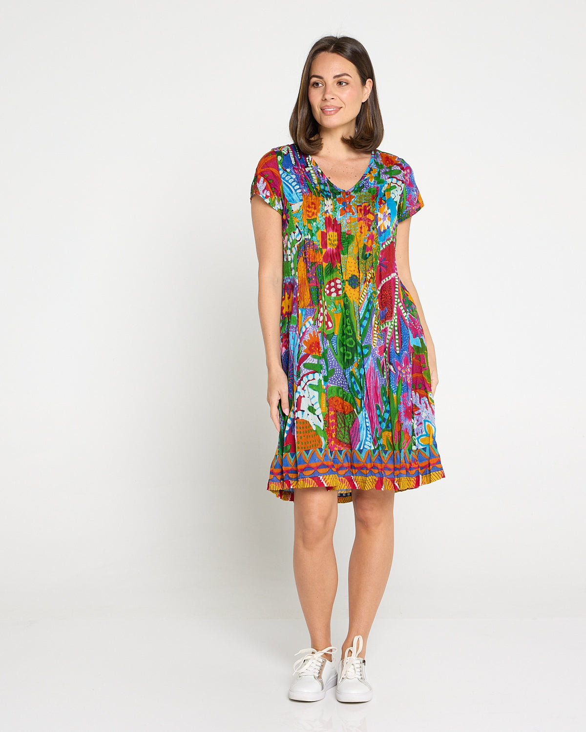 Ipanema Easy Fit Cotton Dress - Bright Multi
