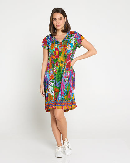 Ipanema Easy Fit Cotton Dress - Bright Multi